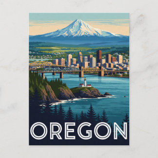 Oregon USA Pacific Coast And Cascade Travel 🌲 Postcard