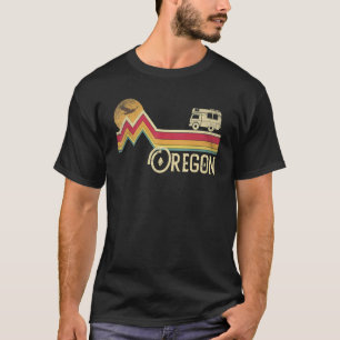 Oregon Vintage Retro Style Mountain Camping Hiking T-Shirt