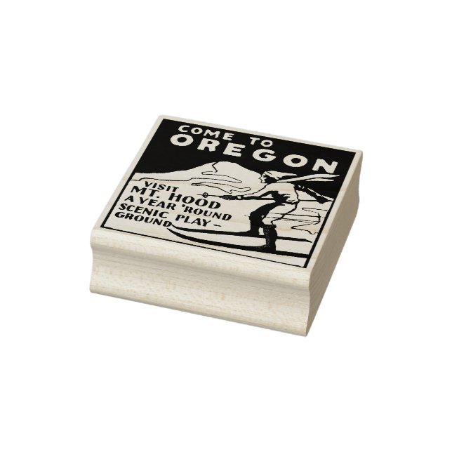 Oregon vintage travel retro rubber stamp (Stamp)