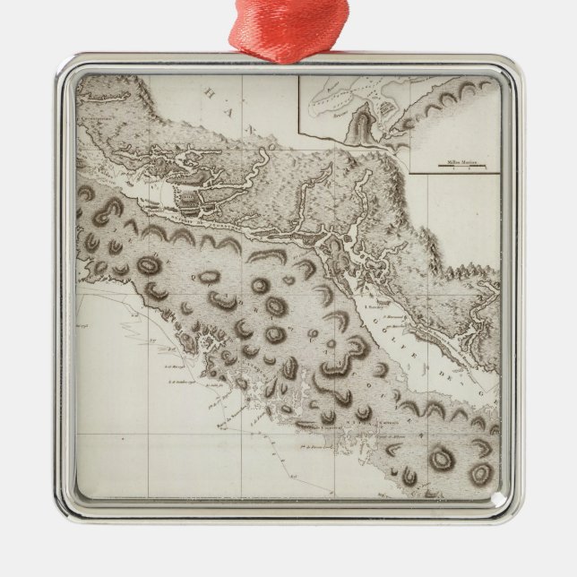 Oregon Washington British Columbia Metal Tree Decoration (Front)