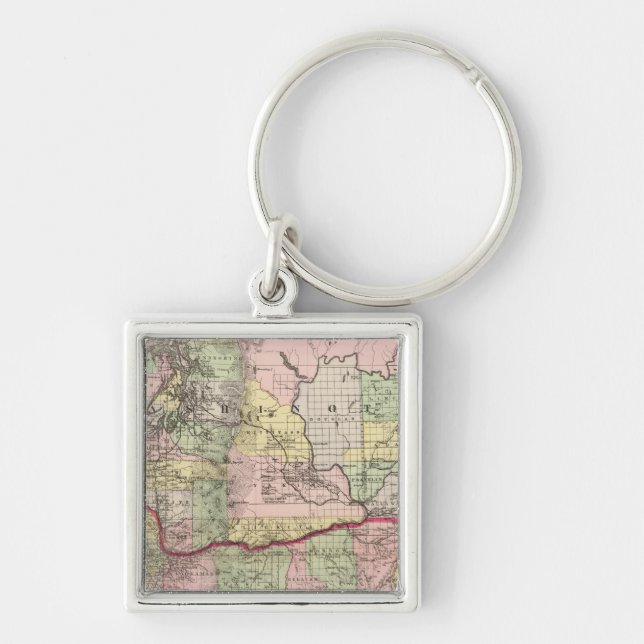 Oregon, Washington Key Ring (Front)