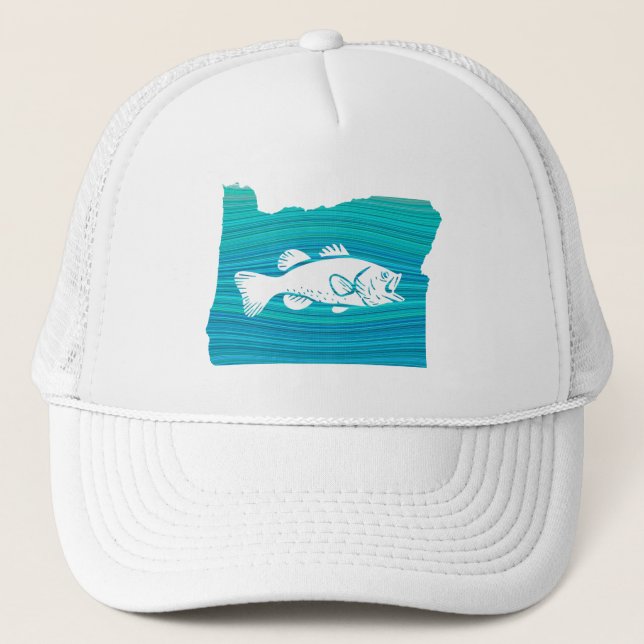 Oregon Wave Fishing Trucker Hat (Front)