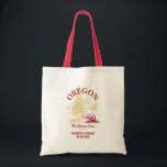 Oregon Wedding Welcome Bag, State Love Tote Bag<br><div class="desc">Welcome your guests with this Oregon-themed wedding tote bag, perfect for gifting essentials, local goodies, or weekend itineraries. Whether you're tying the knot in Portland, the coast, or wine country, this bag adds a thoughtful and personal touch to your celebration. You may change all colours on this bag. To do...</div>