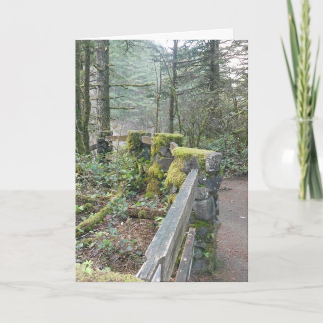 "Oregonian Fence" Get Well Card (Front)