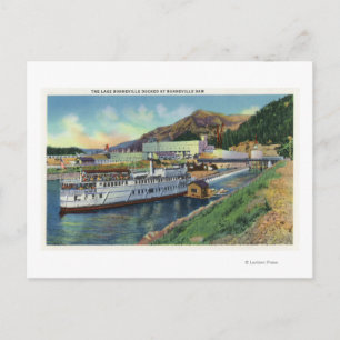 OregonLake Bonneville Steamer Docked at the Postcard