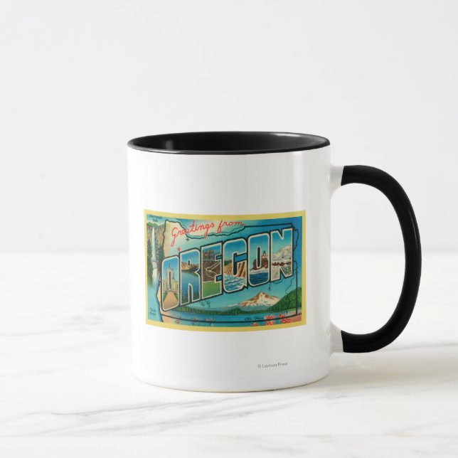 OregonLarge Letter Scenes 2 Mug (Right)