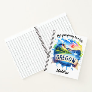 Oregon's beauty in vibrant art notebook