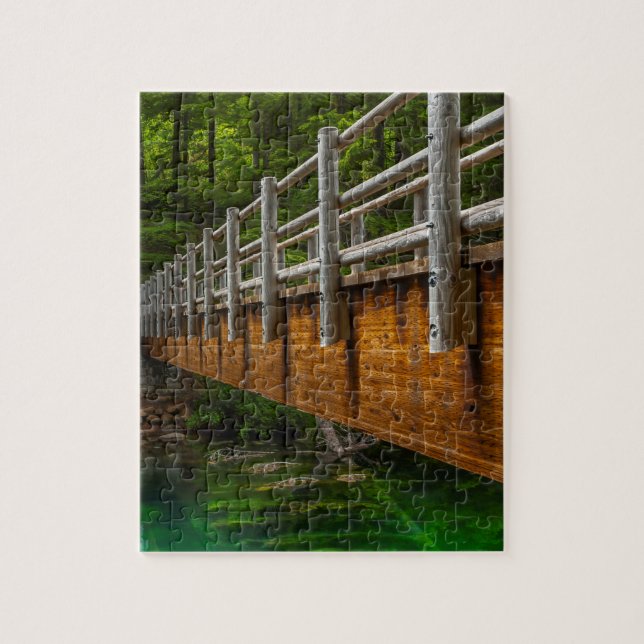 Oregon's McKenzie River bridge headwaters Jigsaw Puzzle (Vertical)