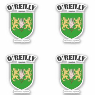 O'Reilly Crest Irish Translation & Meaning (x4)