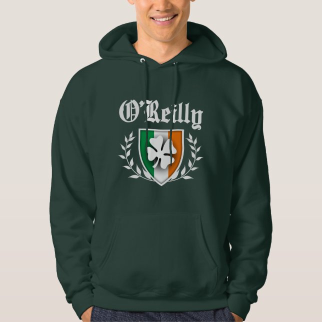 O'Reilly Family Shamrock Crest Hoodie (Front)