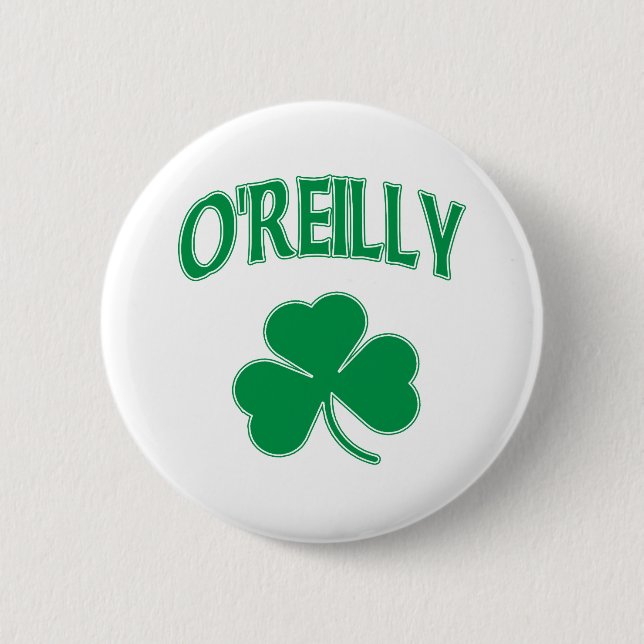 O'Reilly Shamrock 6 Cm Round Badge (Front)