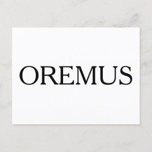 OREMUS postcard