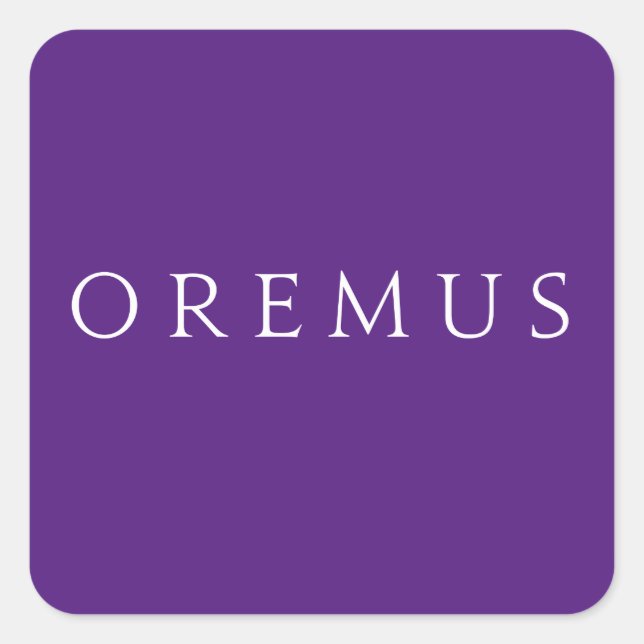 Oremus Stickers: Liturgical Colours Square Sticker (Front)