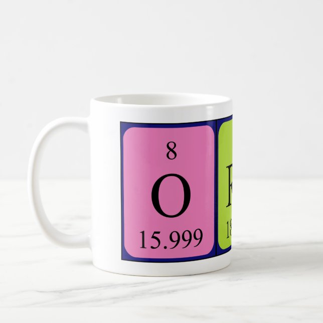 Oren periodic table name mug (Left)