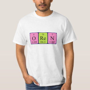Oren periodic table name shirt