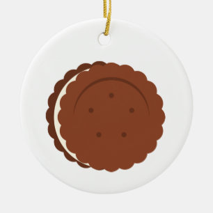 Oreo Cookie Ceramic Tree Decoration