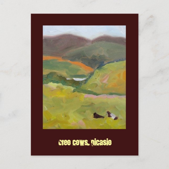 Oreo cows, Nicasio Postcard (Front)