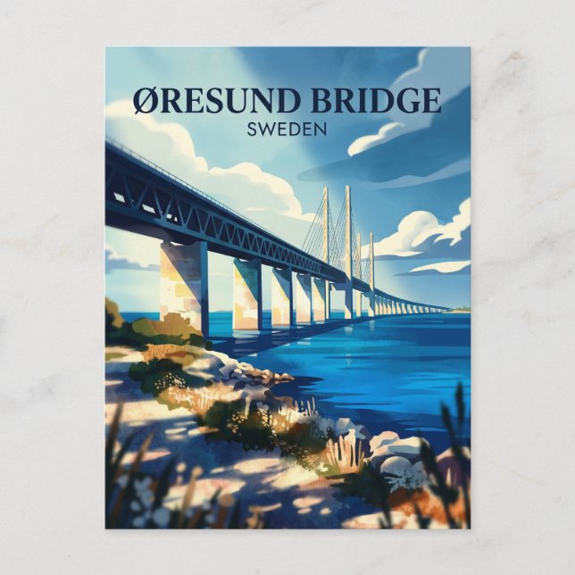 Øresund Bridge Sweden Postcard (Front)