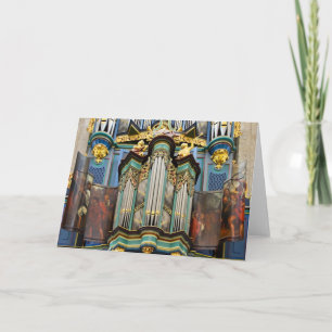 Organ, Breda, Netherlands greeting card