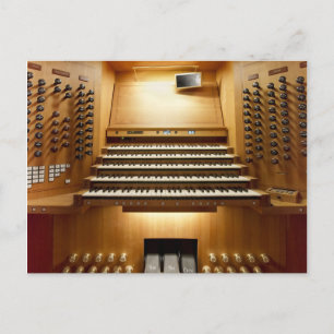 Organ console, Shanghai Postcard