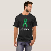 Organ Donation Advocate Ribbon Black Men's T-Shirt (Front Full)