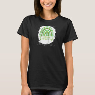 Organ Donation Awareness Bleached Rainbow Green Ri T-Shirt