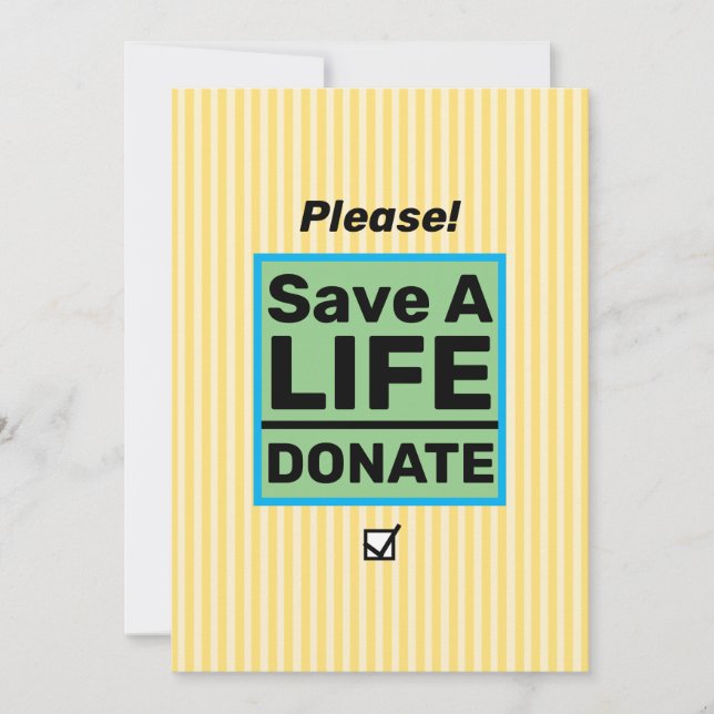 Organ Donation Awareness Event Invitation (Front)