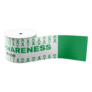 Organ Donation Awareness Pattern Ribbon Grosgrain Ribbon