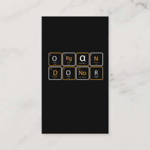 Organ Donation Kidney Donor Medical Health Business Card