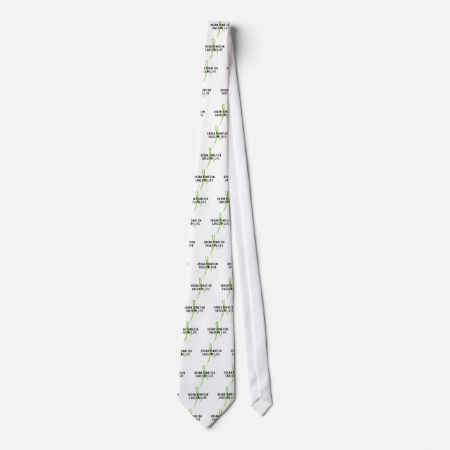 Organ Donation Saved My Life Tie (Front)