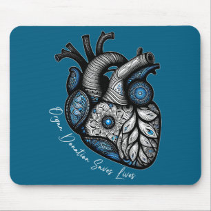 Organ Donation Saves Lives Heart Transplant Cardia Mouse Mat