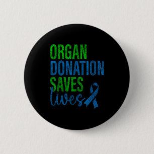 Organ Donation Saves Lives National Illustration 6 Cm Round Badge