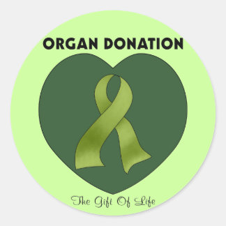 Organ Donation: The Gift Of Life Classic Round Sticker