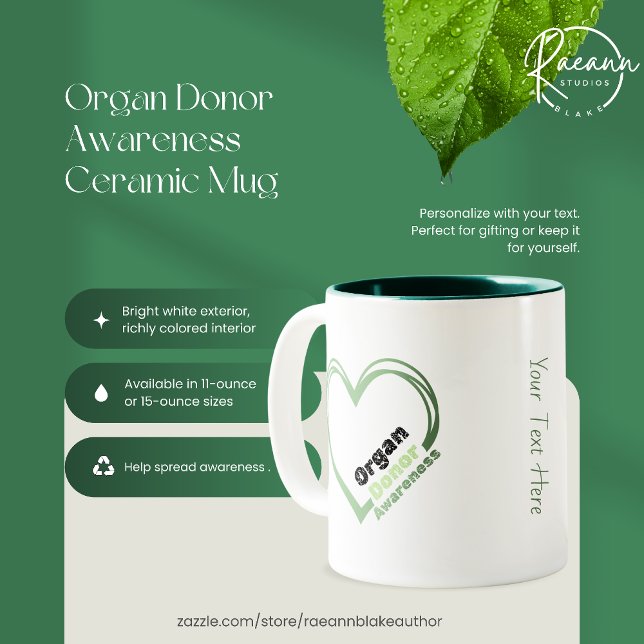 Organ Donor Awareness Ceramic Mug (Creator Uploaded)