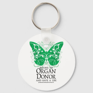 Organ Donor Butterfly Key Ring