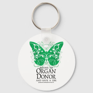 Organ Donor Butterfly Key Ring