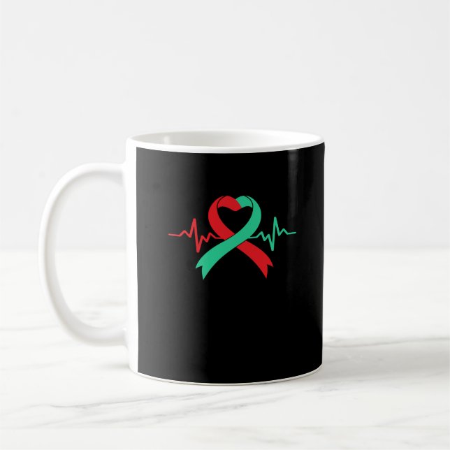 Organ Donor Ogran Transplant Warrior Surgery Coffee Mug (Left)