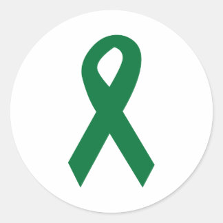 Organ Donor Ribbon Classic Round Sticker