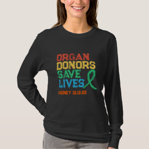 Organ Donors Colourful Customisable Design  T-Shir T-Shirt