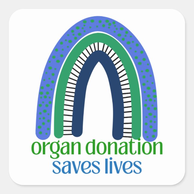 Organ Donors Save Lives Stickers (Front)