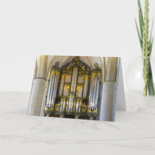 Organ, Groningen, Netherlands greeting card