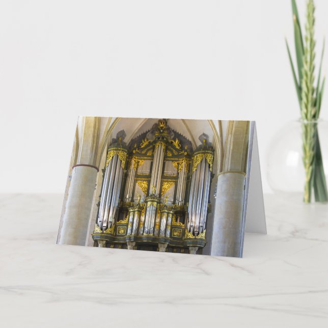 Organ, Groningen, Netherlands greeting card (Front)
