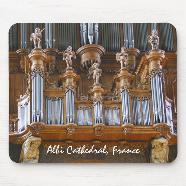 Organ in Albi Cathedral, France Mouse Mat (Front)