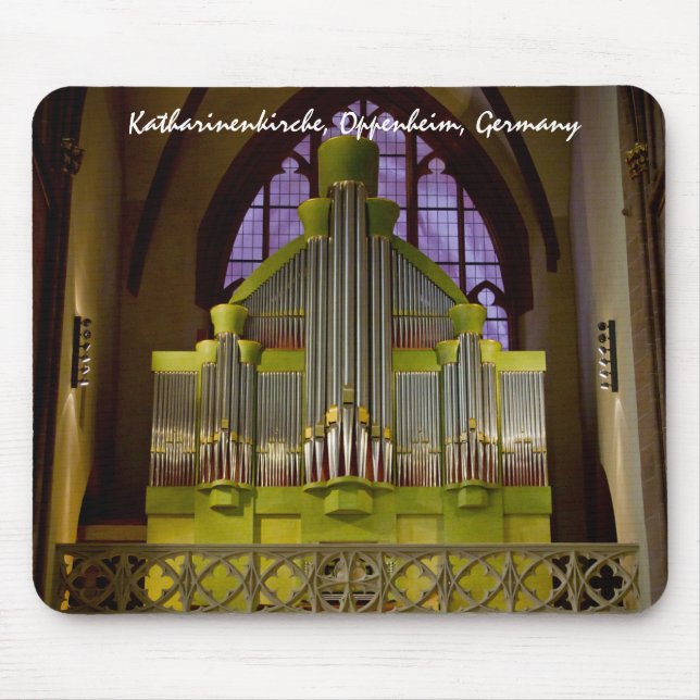 Organ in Oppenheim, Germany Mouse Mat (Front)