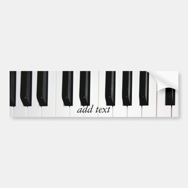 Organ Keyboard Bumper Sticker (Front)