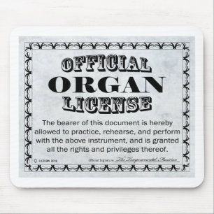 Organ License Mouse Mat