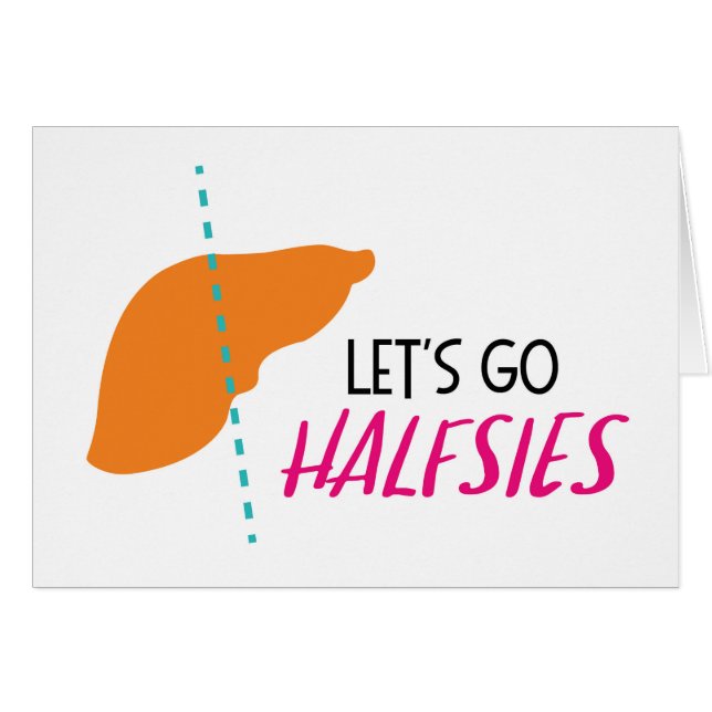 Organ Liver | Let's Go Halfsies Transplant Card (Front Horizontal)