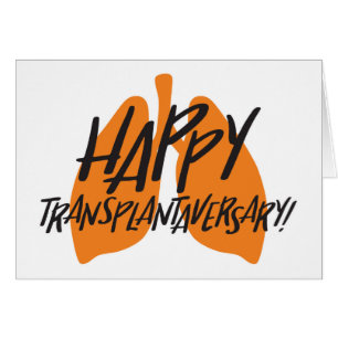 Organ Lungs   Happy Transplantaversary Card