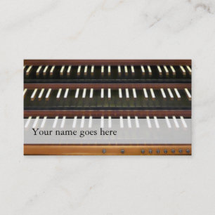 Organ manuals business cards - reverse