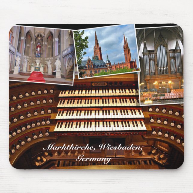 Organ montage, Wiesbaden, Germany Mouse Mat (Front)